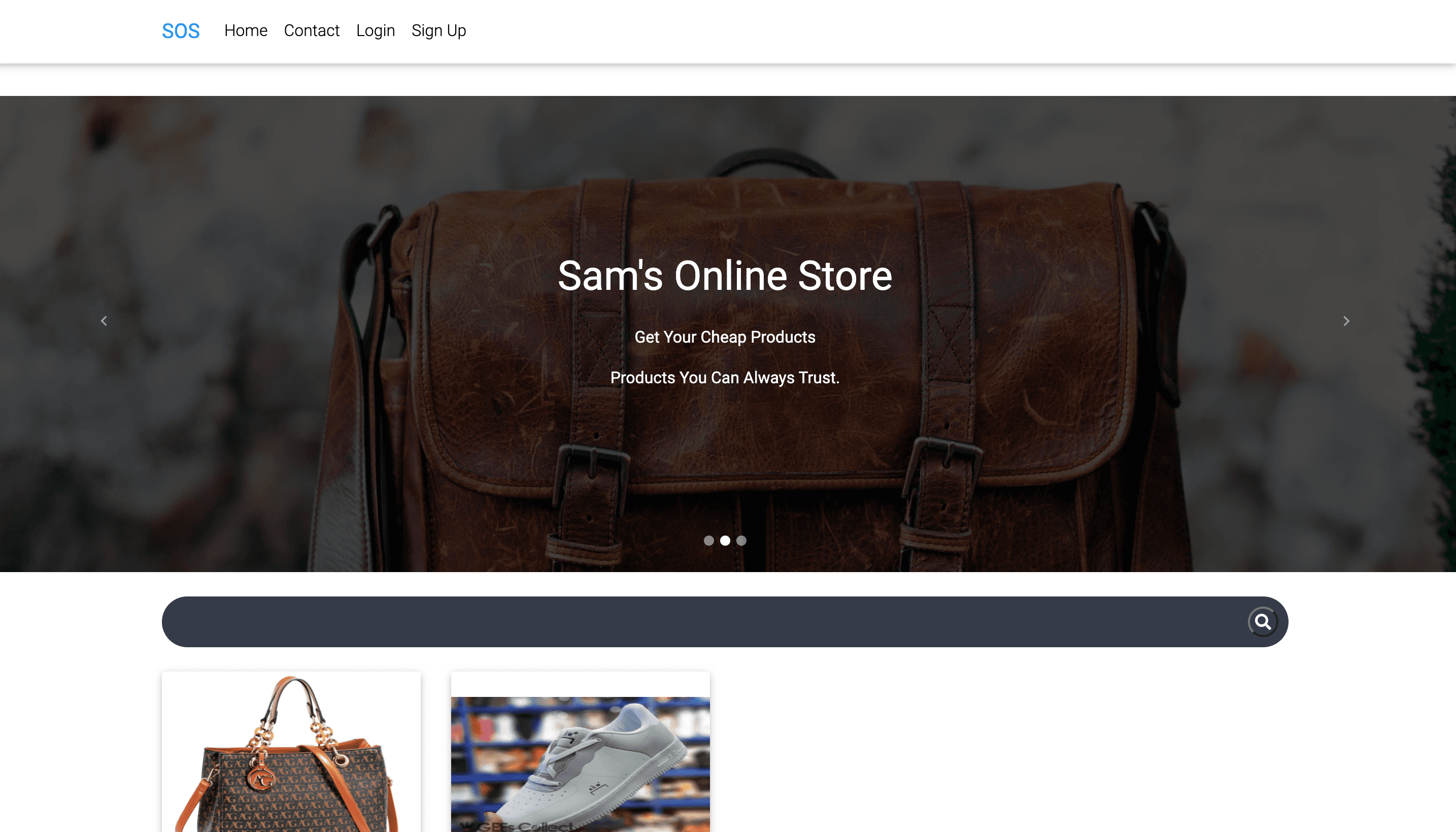 Online Ecommerce Website preview